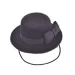 Black Ribbon Hat